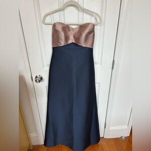 Sachin + Babi Navy and Champagne Gown